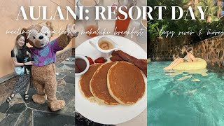 aulani resort day vlog: meeting characters, makahiki breakfast, lazy river & more! | alexis angelina