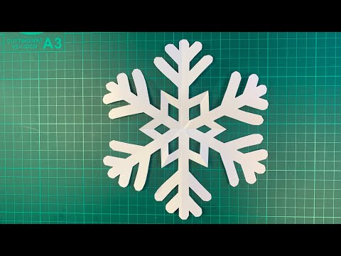 როგორ გავაკეთოთ ფიფქები ❄️ ორიგამი ❄️ How To Make Snowflake ❄️Origami