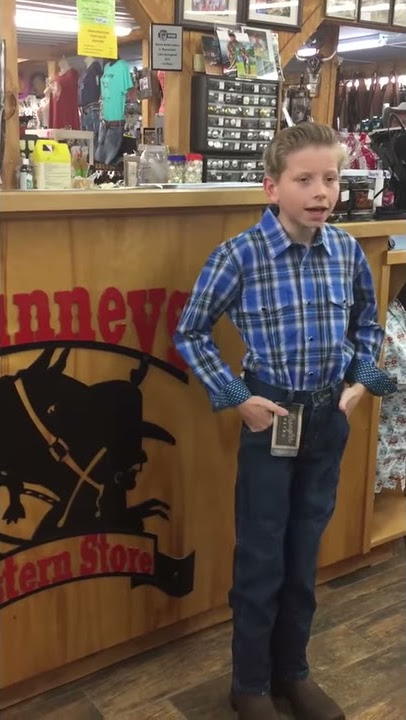 Mason Ramsey performing at McKinney's Western Store, LLC Rocking his new Durango Boots!!