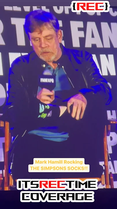 Mark Hamill WEARS THE SIMPSONS SOCKS: Talks about his appearance on the show #Shorts