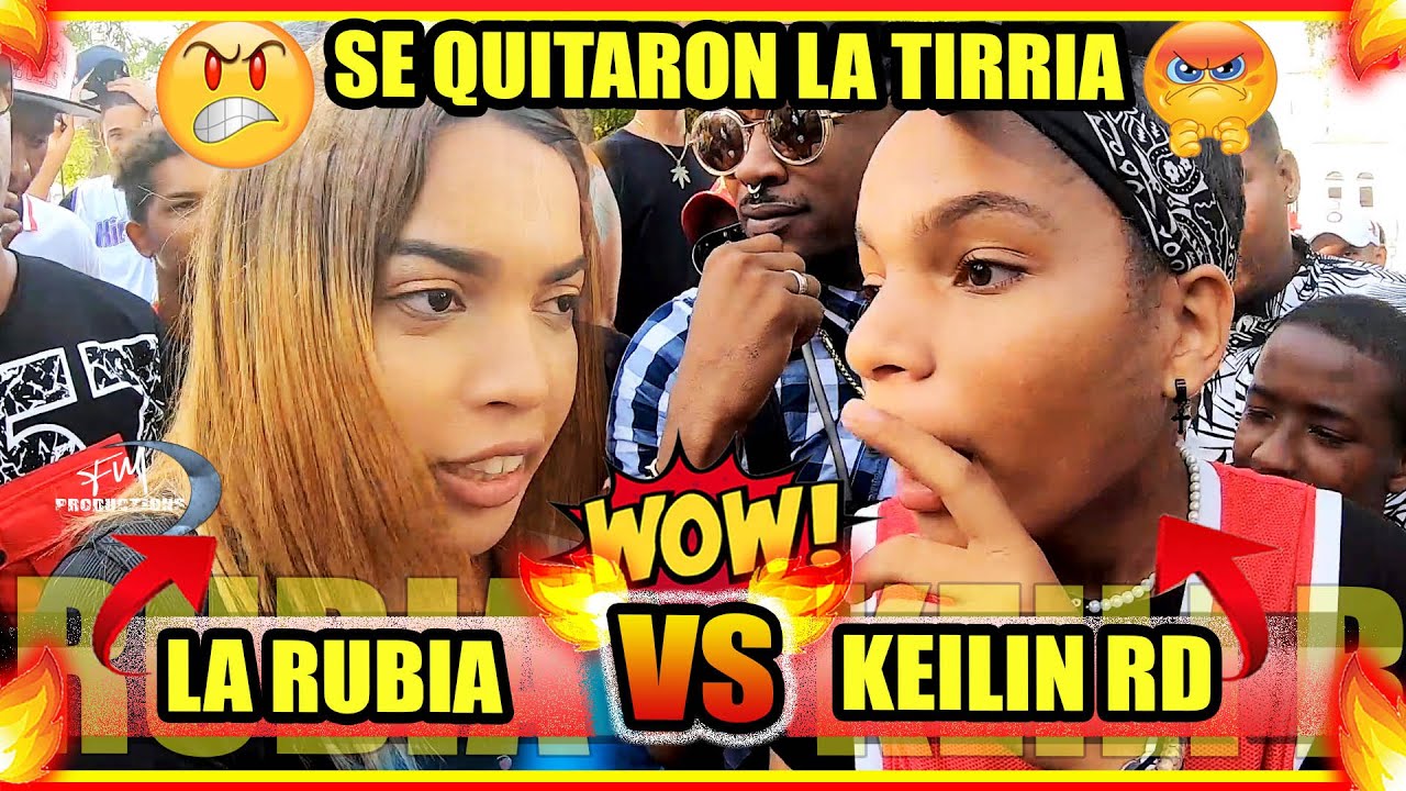 (SE QUITAN LA TIRRIA👭😱) La Rubia Vs Keilin RD Improvisando en Barahona Batalla Freestyle 2022