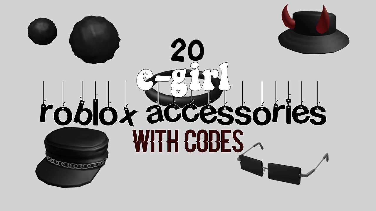 BLACK ROBLOX ACCESSORY CODES - ID