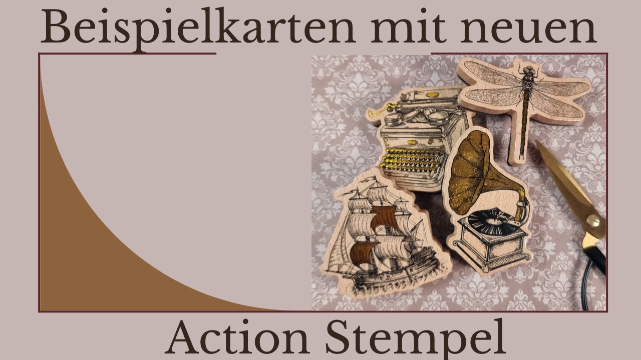 Beispielkarten mit neuen Action Stempel - YouTube
