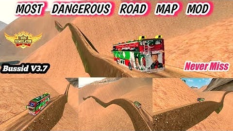 Mod Bussid V3.7.1 - most dangerous road map mod for bus simulator Indonesia || Bussid Mod ||