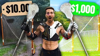I Tried the CHEAPEST vs MOST Expensive Lacrosse Gear! screenshot 4