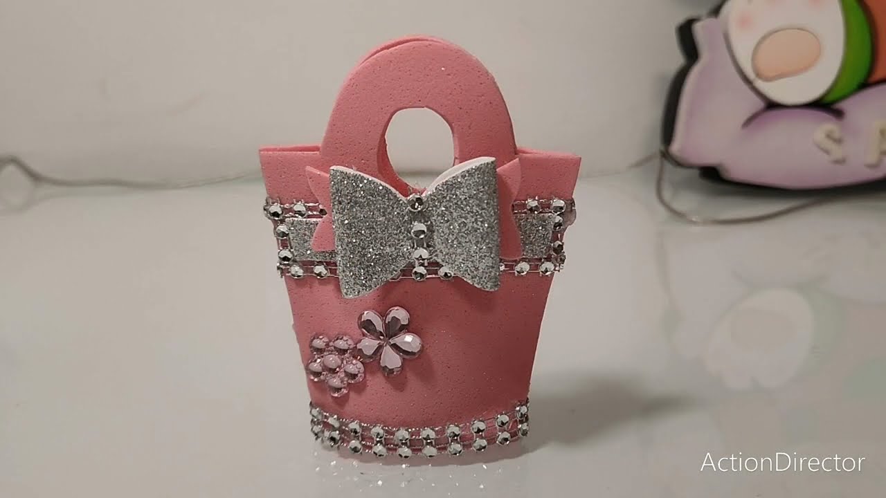 Porta  cioccolatini, porta confetti in gomma crepla, tutorial semplice da realizzare