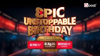 Boost Epic Unstoppable Birthday 2025