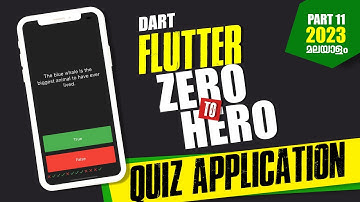Creating a Quiz App with Flutter ✅ Part 3 Malayalam