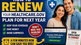 How to renew your Healthcare.gov plan for next year