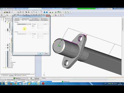 Маршрут обработки для пруткового автомата в ADEM CAM