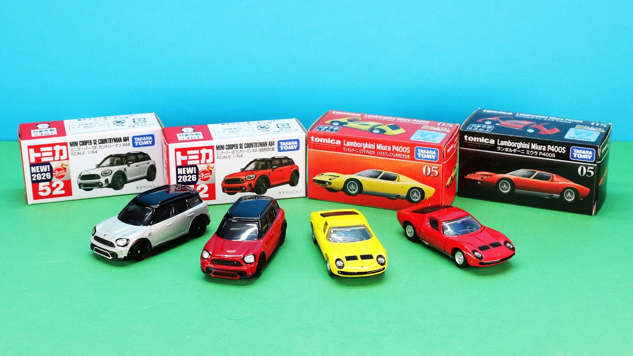 【新品未開封】おしゃべりトミカ　OT-1〜6　全6種セット　希少 特別企画】トミカ新車 7月は「ミニクーパー SE カントリーマン All4