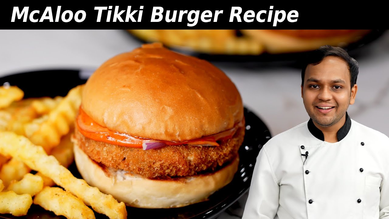 Aloo Tikki Burger Recipe Mcdonalds Aloo Tikki Recipe Veg Burger Recipe