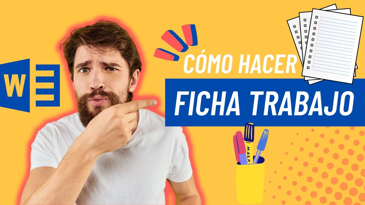 📇 FICHA de TRABAJO en Word: Cómo hacerla [paso a paso] - YouTube