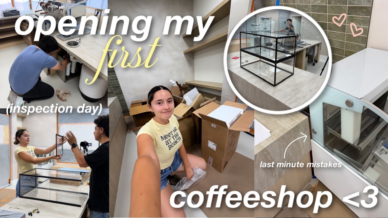 preparing for our inspection day but we get a leak...| cafe diaries vlog ⭐️|