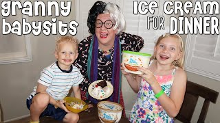 dinner with babysitter granny skit