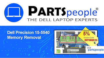 Dell Precision 15-5540 (P56F003) Memory How-To Video Tutorial