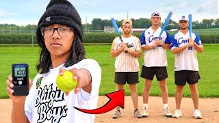 Internet Pitcher vs 3 Pro Hitters
