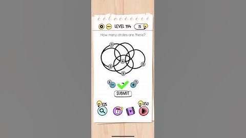 Brain Test Level 194 How many circles are there Answer