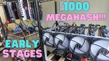 1000 Megahash Crypto Mining Farm Build . Ergo and Ethereum Mining