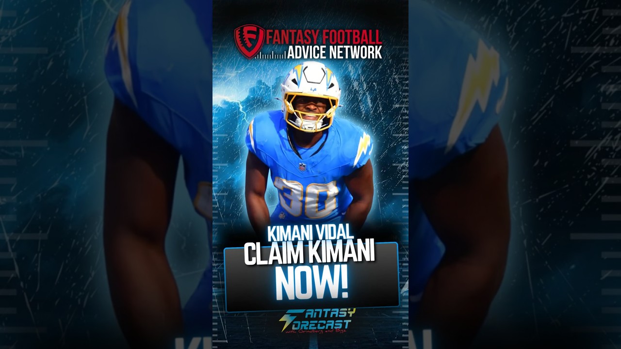 Claim Kimani Vidal Now!  WAIVER WIRE