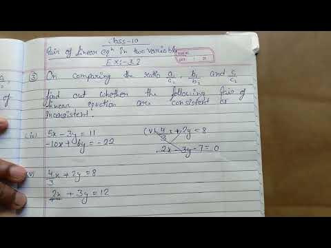 On comparing the ratio a1/a2, b1/b2 and c1/c2, find out whether the ...