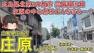 【廃線が噂される芸備線沿線】庄原ってどんなまち？ワニを食べる！？広島県北第2の都市の中心市街地を徹底散策！西日本で最も面積が広い市！広島県庄原市(庄原)【ゆっくり街散策】