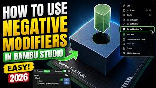 How To Use Negative Modifiers In Bambu Studio (EASY) 2026