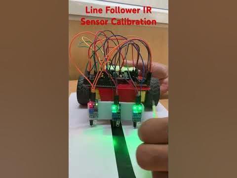 Line Follower IR Sensor Calibration process - YouTube