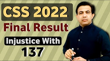 CSS 2022 Final Result Announced By FPSC | Muhammad Akram