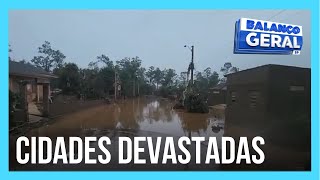 Balanço Geral mostra cidades devastadas no RS após água baixar