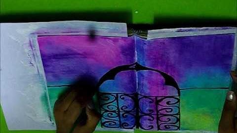 Mixed Media Art Journal Page Tutorial- "Open The Door To Your Dreams"