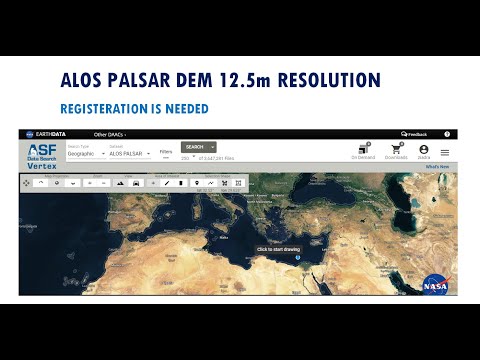 How to Download ALOS PALSAR RTC | DEM | 12.5m | High Resolution | Free | Digital Elevation Models