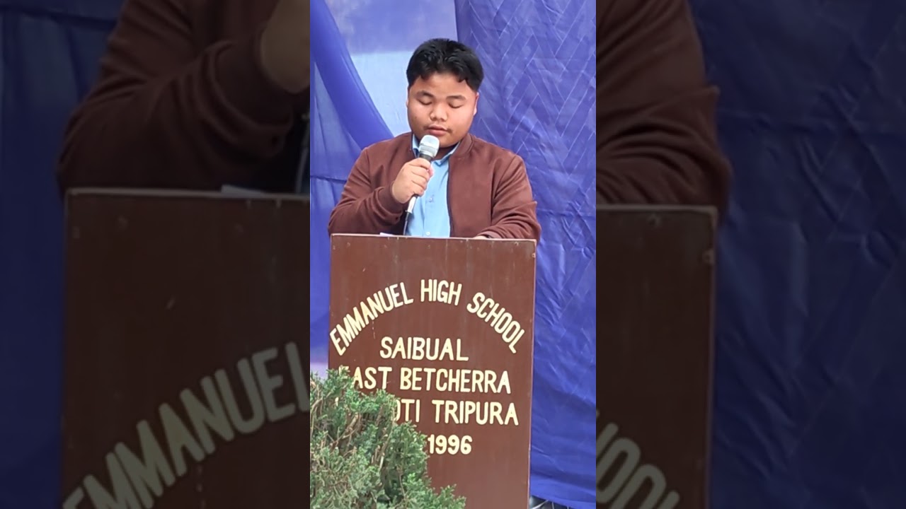 Speech from Ringliana Darlong on behalf of Madhyamik Candidates 2025-26 