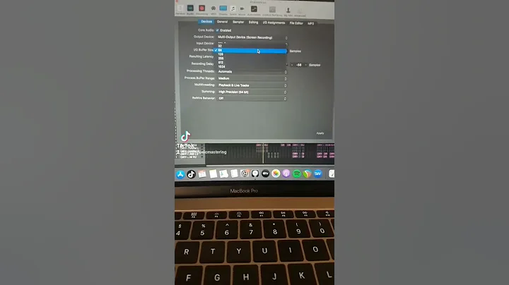 How to stop CPU overload in Logic Pro X buffer settings  #producer