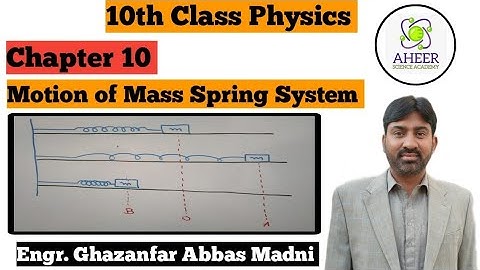 | Mass Spring System |10th Class Physics | Engr. Ghazanfar AHEER |