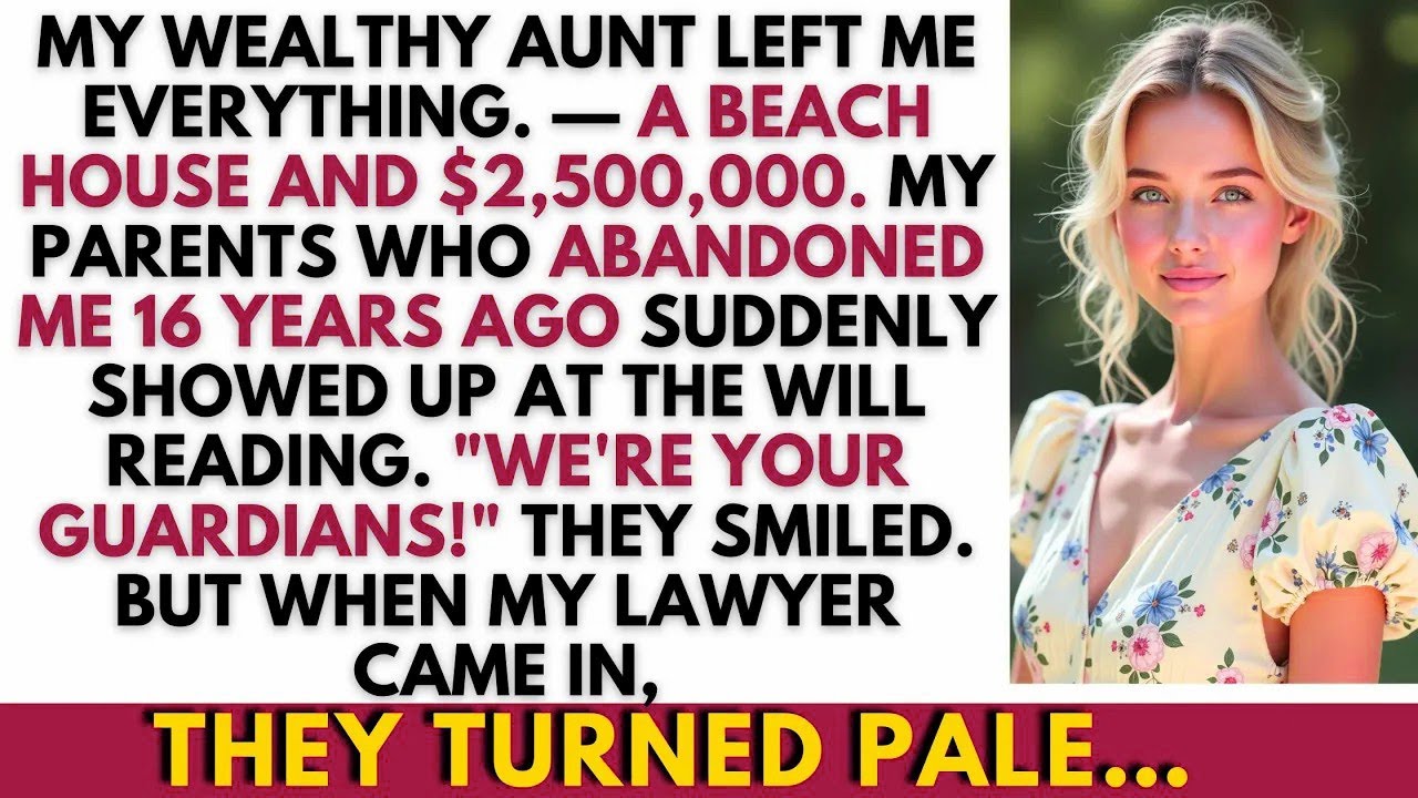 My Wealthy Aunt Left Me Everything  My Parents Who Abandoned Me 16 Years Ago Suddenly Showed Up…
