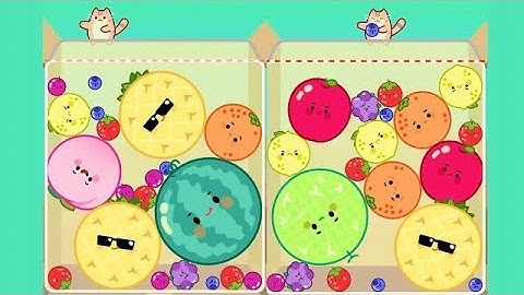 Cat & Fruits Merge Fruits Watermelon Game Puzzle gameplay #2
