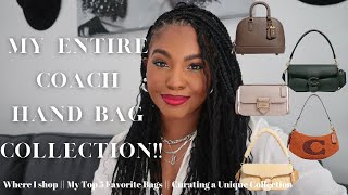 My Coach Handbag Collection || Where I shop | My Top 5 Favorite Bags | Curating a Unique Collection