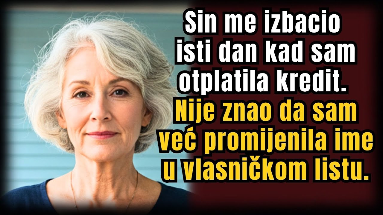 Sin me ostavio bez doma kad sam platila hipoteku — nije znao što će se dogoditi