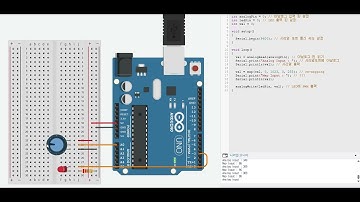 아날로그 입력과 출력 - 예제1 (가변 저항으로 LED 밝기 조절)