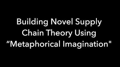 Spotlight: Building Novel Supply Chain Theory Using “Metaphorical Imagination”