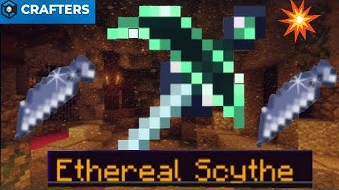 Crafting and reviewing the "Ethereal Scythe" in craftersMC