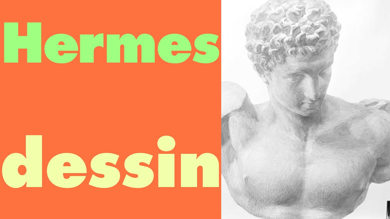 石膏像デッサン ＃3 ヘルメス 5時間 - YouTube