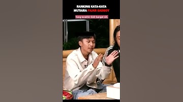 Ranking Top 5 Kata-Kata Mutiara Fajar Sadboy #fajarsadboy #top5