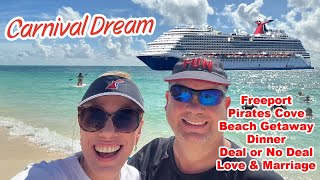 Carnival Dream Freeport, Carnival Excursion  Pirates Cove | Dining Room | Love & Marriage