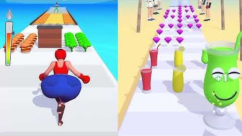 Twerk Race vs Juice Run | Most Satisfying ASMR Gameplay | Android iOS Mobile Games