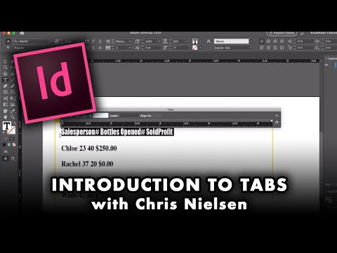 Video: Hoe voeg ik een tabblad toe in InDesign?