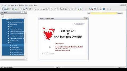 Preparation of VAT Returns Through SAP ERP