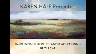 Impressionist Landscape Painting Demonstration