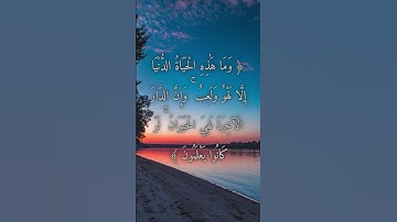 السورة: العنكبوت القارئ: ياسر الدوسري الاية: 64